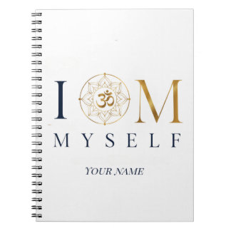 Espiral Caderno de Meditação Personalizado I OM Myself