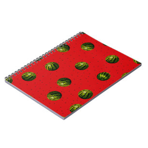 Espiral caderno de melancias e sementes