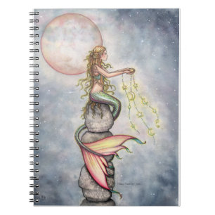 Espiral Caderno de Mermaid do Céu Cheio de Estrelas