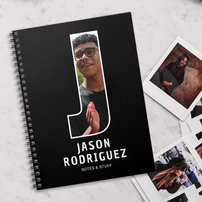 Espiral Caderno de Monograma com Foto Personalizada (Criador carregado)