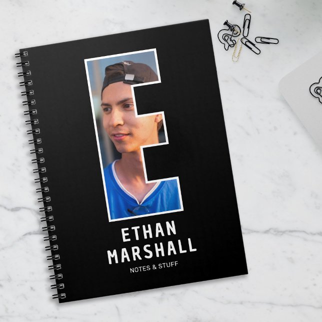 Espiral Caderno de Monograma com Foto Personalizada (Criador carregado)