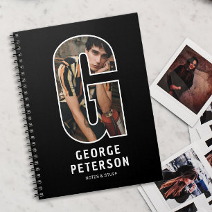 Espiral Caderno de Monograma com Foto Personalizada