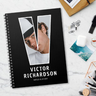 Espiral Caderno de Monograma com Foto Personalizada