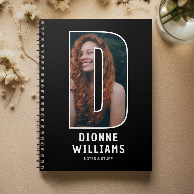 Espiral Caderno de Monograma com Foto Personalizada (Criador carregado)