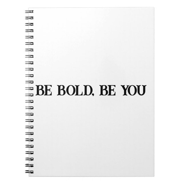 Espiral Caderno de Motivação para Crianças Seja Ousado (Frente)