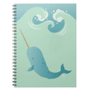 Espiral Caderno de Narwhal