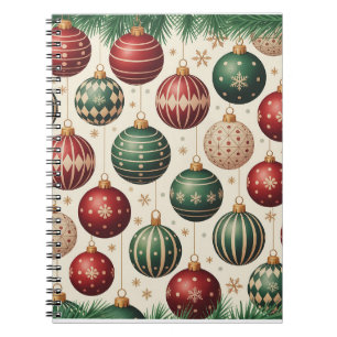 Espiral Caderno de Natal Colorido – Desenho de Inverno Fes