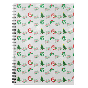 Espiral Caderno de Natal Colorido – Desenho de Inverno Fes