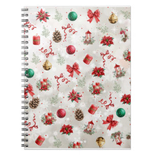 Espiral Caderno de Natal Colorido – Desenho de Inverno Fes