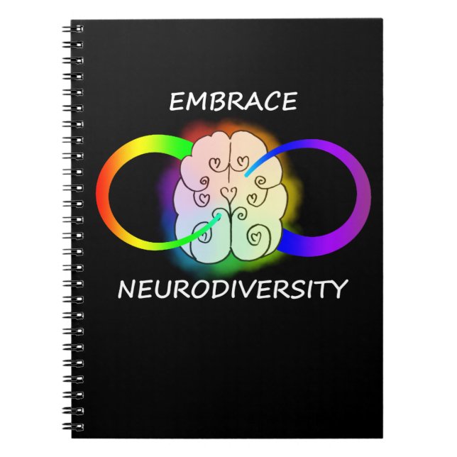 Espiral Caderno de Neurodiversity do abraço (Frente)