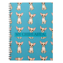 Espiral Caderno de Notas do Cachorrinho Chihuahua