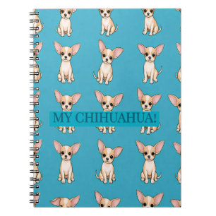 Espiral Caderno de Notas do Cachorrinho Chihuahua