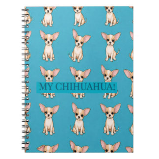 Espiral Caderno de Notas do Cachorrinho Chihuahua