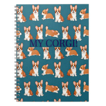 Caderno de Notas do Filhote Corgi