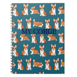 Espiral Caderno de Notas do Filhote Corgi