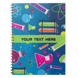 Espiral Caderno de Notas Personalizado Cientista Ciência L