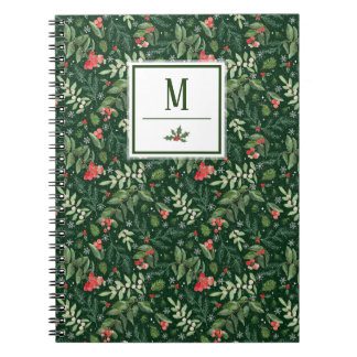 Espiral Caderno de Notas Personalizado de Azevinho Verde E