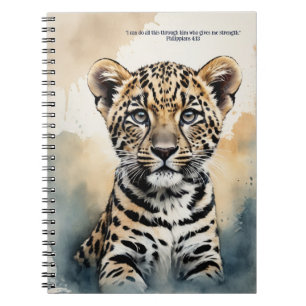 Espiral Caderno de Oração com Versículo Bíblico Personaliz