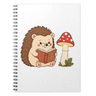 Espiral Caderno de Ourico-Cacheiro Lendo à Luz de Cogumelo
