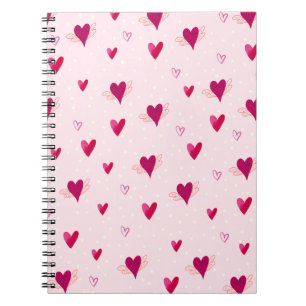 Espiral Caderno de Padrões Corações que Amamos