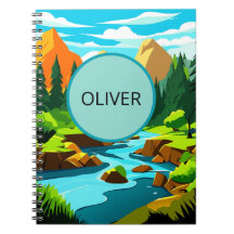 Caderno de Paisagem Montanhosa, Oliver Aventura No