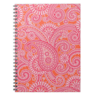 Espiral Caderno de Paisley