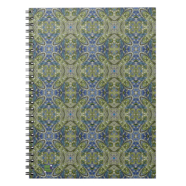 Espiral Caderno de Paisley do primavera (Frente)