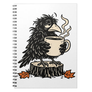 Espiral Caderno de Pausa para Café da Coruja Sonolenta