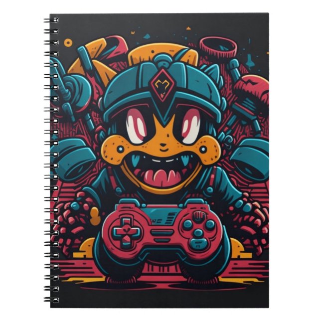 Espiral Caderno de Personagem de Jogo de Vídeo (Frente)