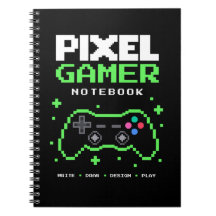 Caderno de Pixel Art para Crianças Gamer