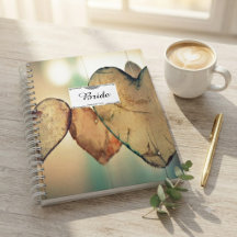 Caderno de Planejamento da Noiva com Corações Boke