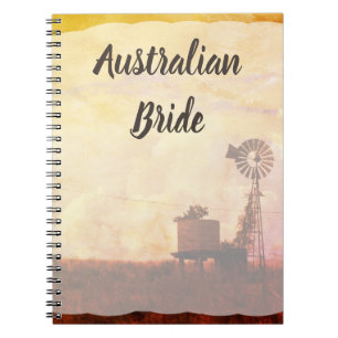 Espiral Caderno de planejamento de casamento da noiva aust