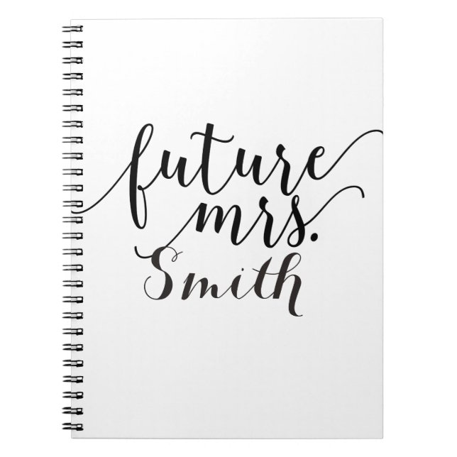 Espiral Caderno de Planejamento de Casamento Personalizado (Frente)