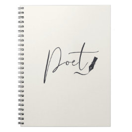 Espiral Caderno de Poeta com Letra Manuscrita – Diário de