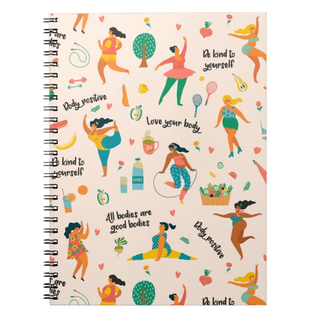 Espiral Caderno de Positividade Corporal (Frente)