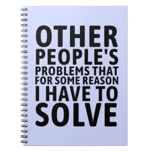 Espiral Caderno de Problemas das Outras Pessoas Coworker E