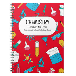 Espiral Caderno de Química Personalizado – Nome Personaliz