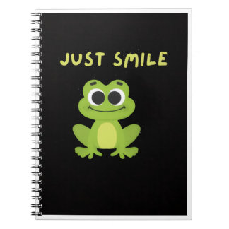Espiral Caderno de Rã - Cute Just Smile Diário de Rã