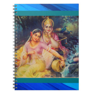 Espiral Caderno de Radha e de Krishna