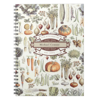 Espiral Caderno de Receitas de Cozinha de Legumes de Adolp