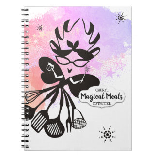 Espiral caderno de receitas de livros de fadas de cozinhar