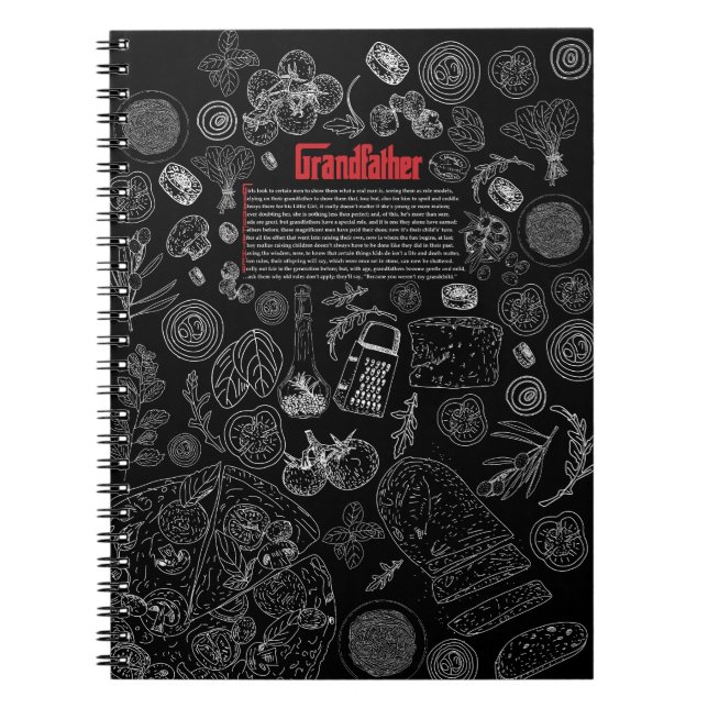 Espiral Caderno de Receitas do Avô (Frente)