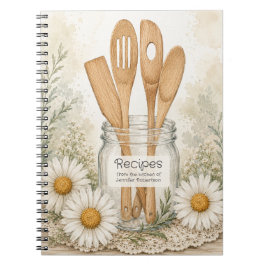 Espiral Caderno de Receitas Personalizadas