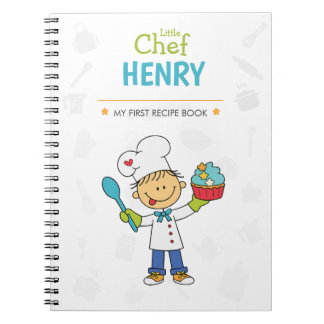 Espiral Caderno de Receitas Personalizado para Crianças
