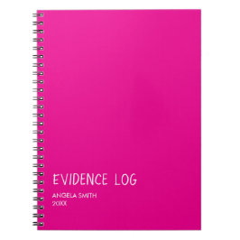 Espiral Caderno de Registro de Evidências – Diário de Humo