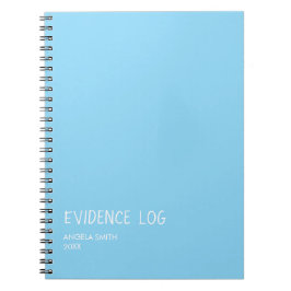 Espiral Caderno de Registro de Evidências – Diário de Humo