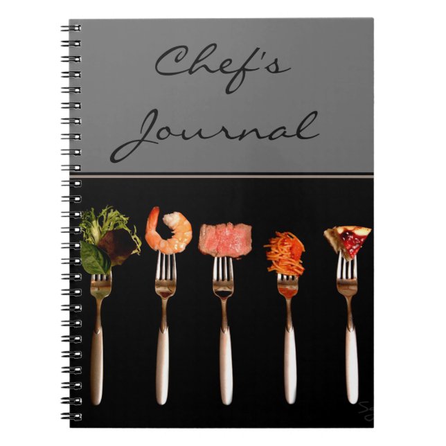 Espiral Caderno de Registro do Chef (Frente)