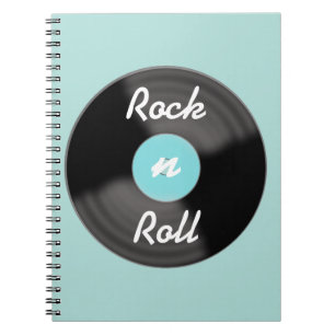 Espiral Caderno de Registros de Rock N Roll