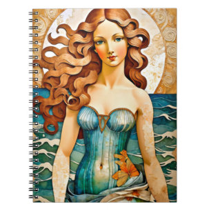 Espiral Caderno de retrato de boneca de papel de Vênus