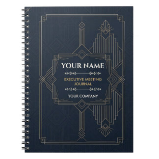 Espiral Caderno de Reunião Executivo Personalizado